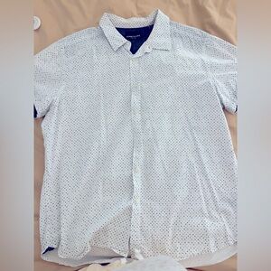 Kenneth Cole men's short sleeve button up, XL